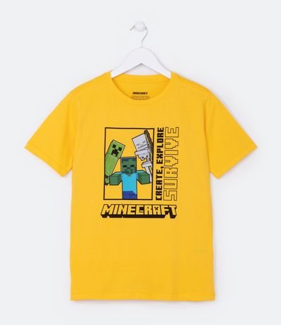 Camiseta Infantil Geleia Minecraft