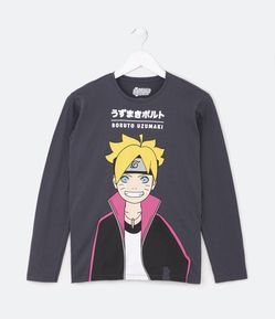 Camiseta Infantil com Estampa Boruto - Tam 5 a 14 Anos