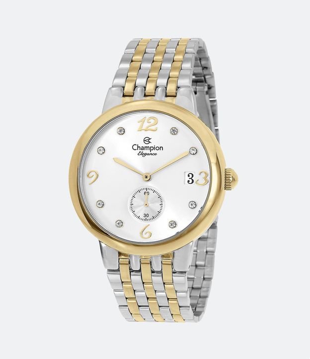 Kit Relógio Feminino com Pulseira e Caixa em Metal CN24753B Rose Gold 2