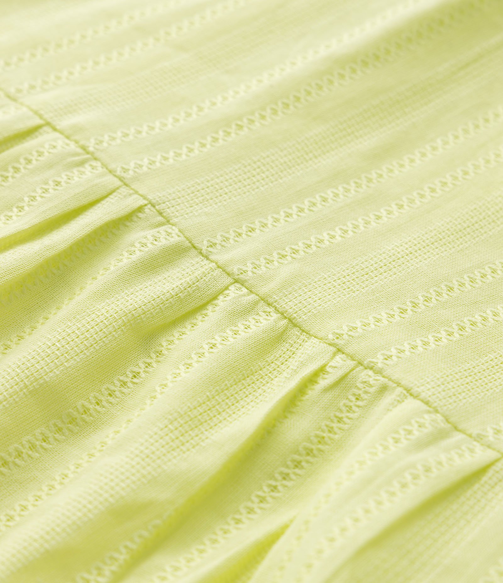 Vestido Marias Infantil em Tricoline Liso com Mordidinha Lateral Amarelo Lima 4