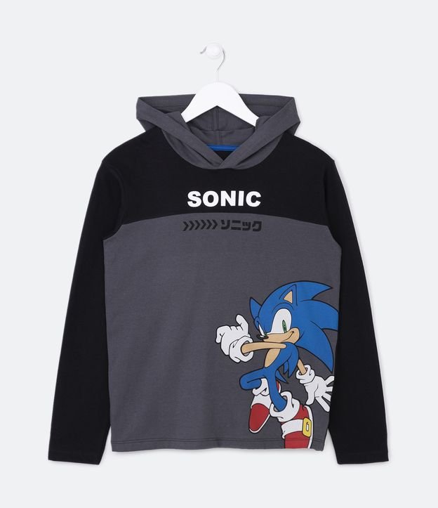 Camiseta Infantil Sonic the Hedgehog