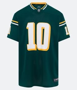 Camiseta Esportiva de Futebol Americano Dallas 10 e Listras Contrastantes