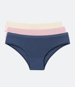 Kit 03 Calcinhas Biquíni Sem Costura DelRio