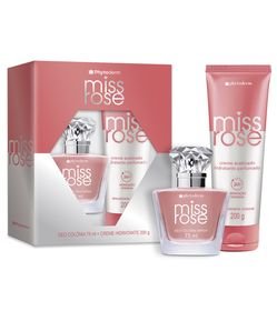 Kit Colônia Phytoderm Miss Rose 75ml + Creme Acetinado 200g