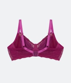 Sutiã Meia Taça Sem Bojo com Aro em Renda Curve & Plus Size