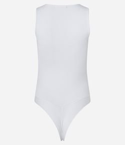 Body Básico em Poliamida com Gola Redonda