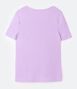 Camiseta Esportiva em Poliamida com Viés Contrastante Curve & Plus Size