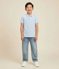 Camiseta Polo Infantil em Malha Piquet - Tam 5 a 14 anos
