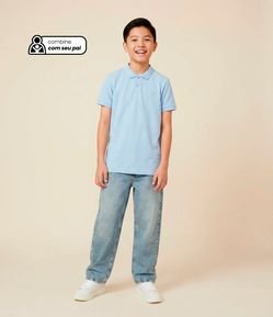 Camiseta Polo Infantil em Malha Piquet - Tam 5 a 14 anos