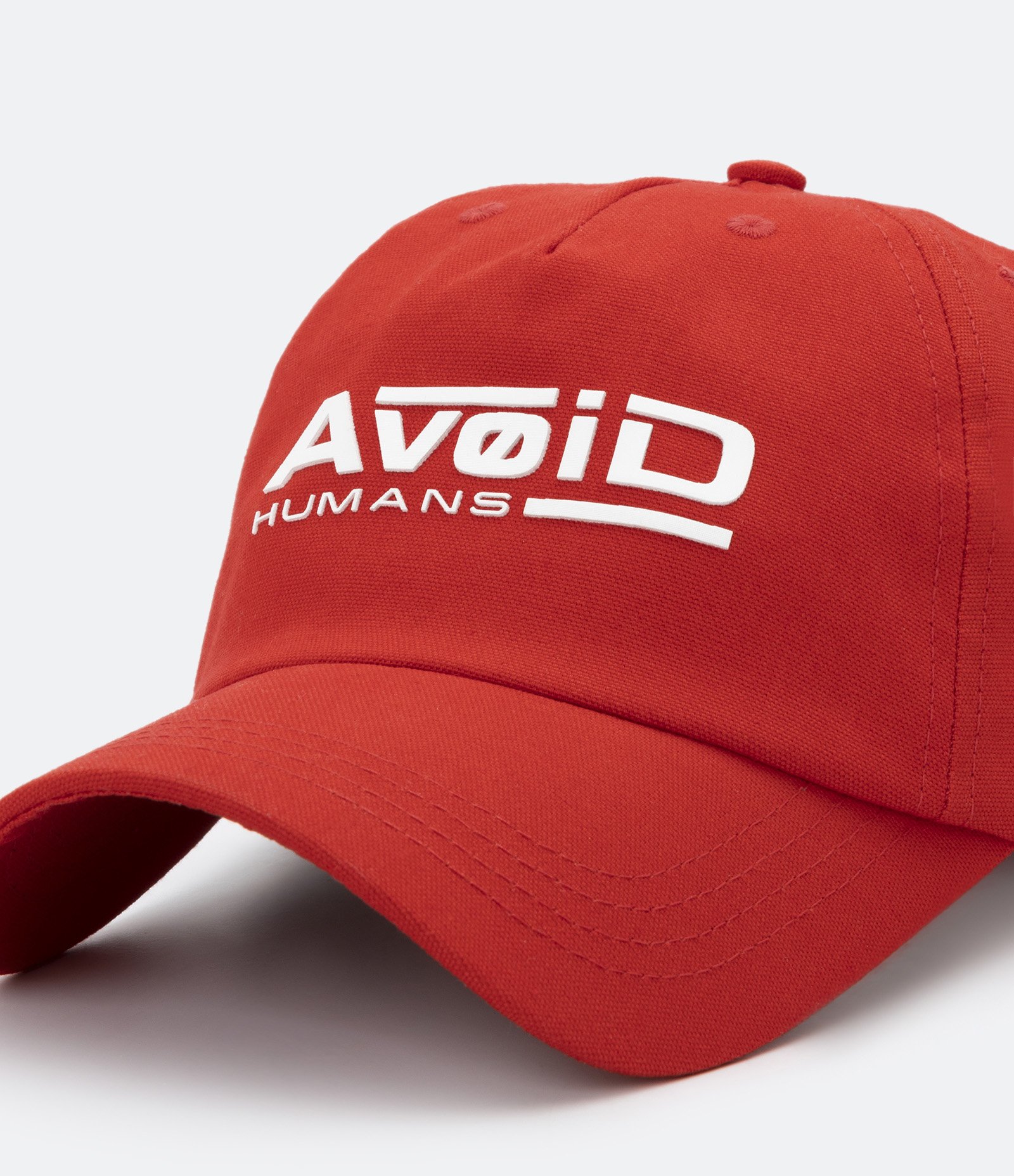 Boné Aba Curva em Algodão 06 Panel com Estampa Avoid Vermelho 4