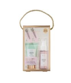 Ritual Facial Pré Make Sabonete Líquido + Hidratante Iluminador + Par de Presilhas Alchemia