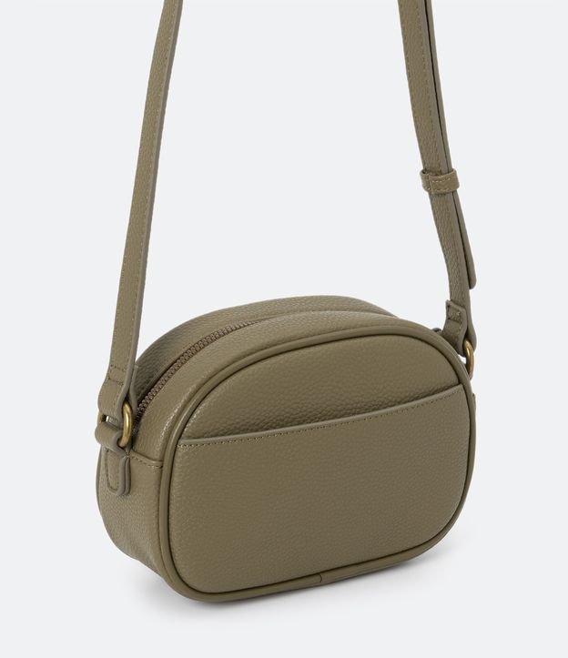 Bolsa Câmera Bag de Alça Regulável em Material Sintético Texturizado Verde 4