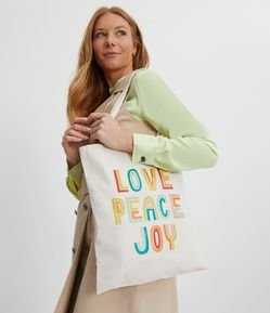 Bolsa Ecobag com Estampa em Lettering