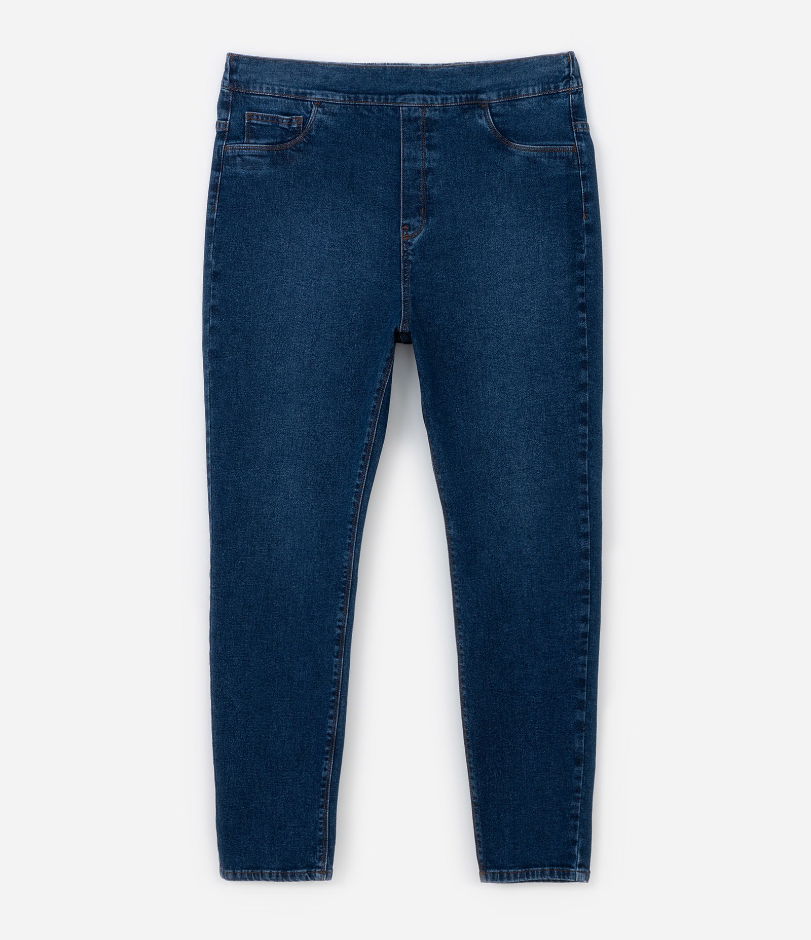 Calça Jegging Básica em Jeans Curve & Plus Size Azul 6