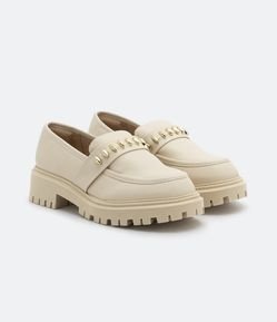 Sapato Loafer com Solado Tratorado