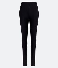Calça Skinny em Ponto Roma Alfaiataria com Zíper Tratorado e Fenda Frontal na Barra