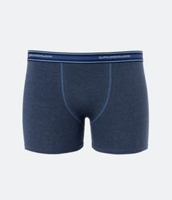 Cueca Boxer em Algodão com Cós Elástico e Lettering Lupo