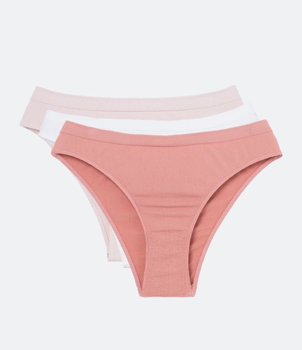 Kit 03 Calcinhas Biquíni em Microfibra sem Costura Trifil