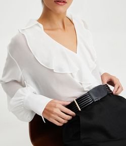 Cinto Largo em Couro