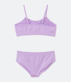 Conjunto Calcinha e Sutiã Infantil Sem Costura - Tam 10 a 14 Anos