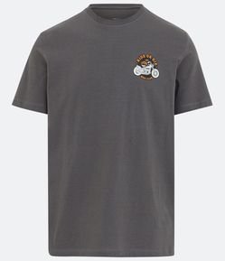 Camiseta Comfort em Meia Malha com Estampa Moto Club Ride Or Die