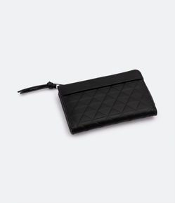Billetera Sobre con Cierre y Relieve de Triangulos