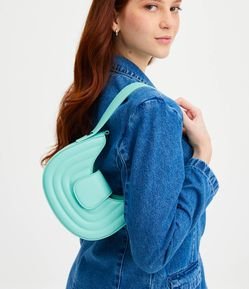 Bolsa Shoulder Baguete com Alça Estruturada