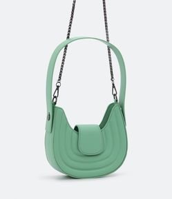 Bolsa Shoulder Baguete com Alça Estruturada