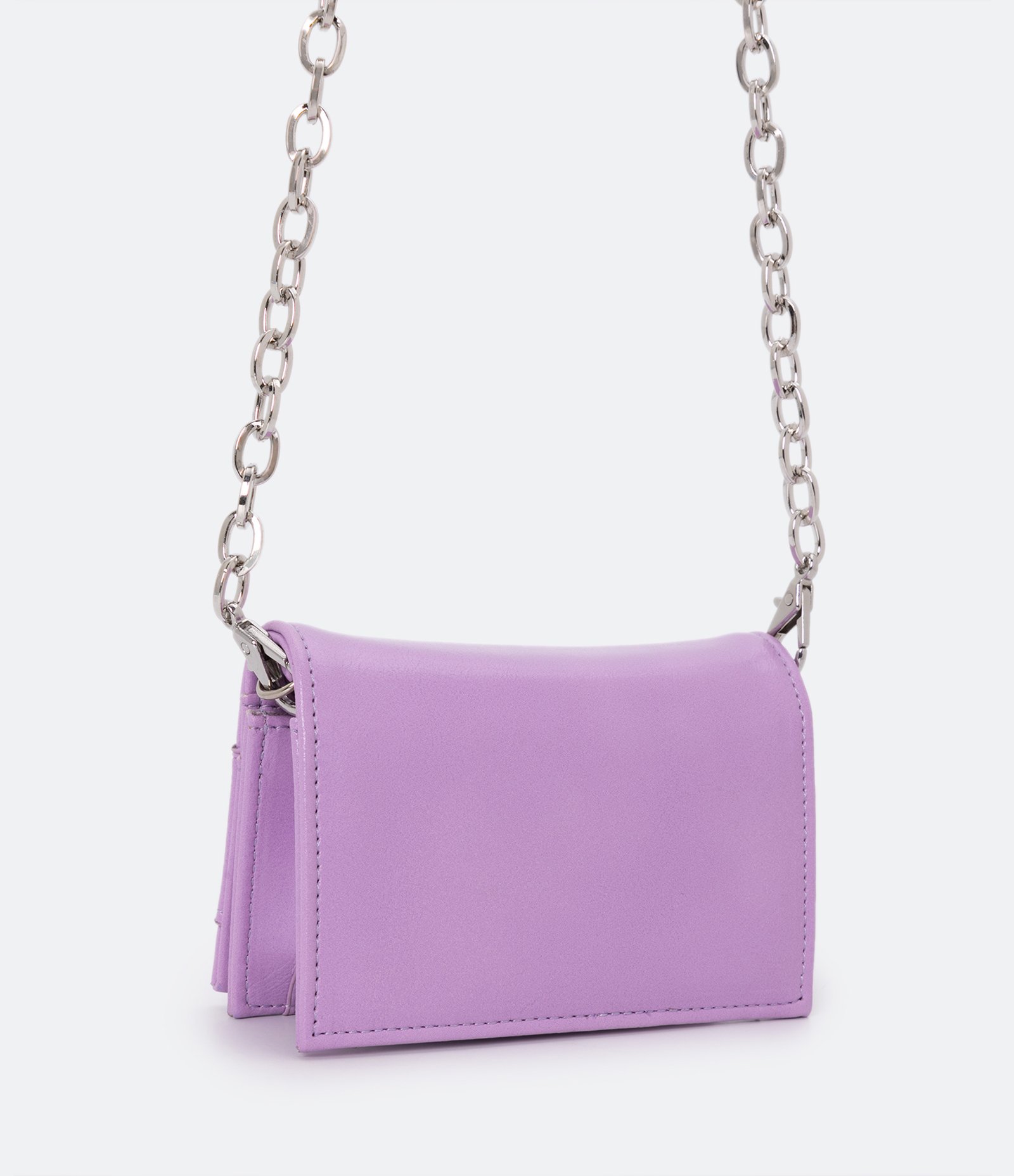 Carteira com Alça Transversal em Corrente Roxo 2