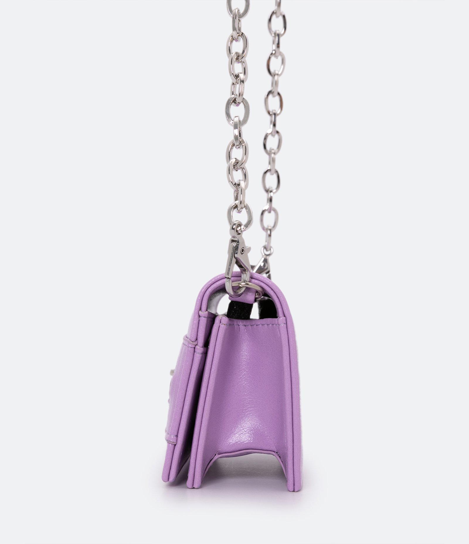 Carteira com Alça Transversal em Corrente Roxo 3