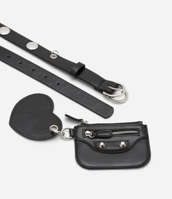 Cinto Estreito com Porta Cartão