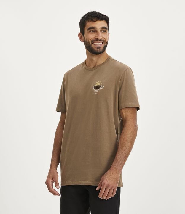 Blusa camiseta t-shirt estampada pizza malha - R$ 39.90, cor Preto