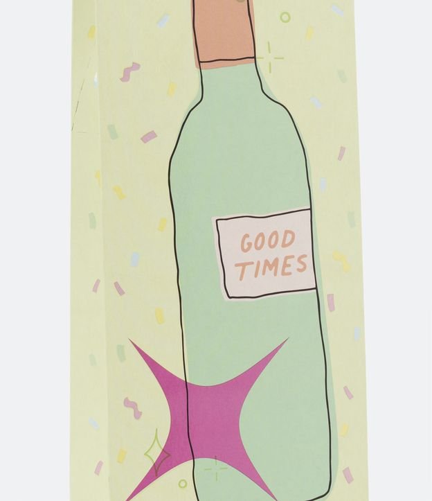 Embalaje de Regalo para Vino con Estampado Localizado Verde 3
