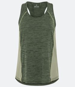 Regata Esportiva em Microfibra com Recortes e Viés Contrastante