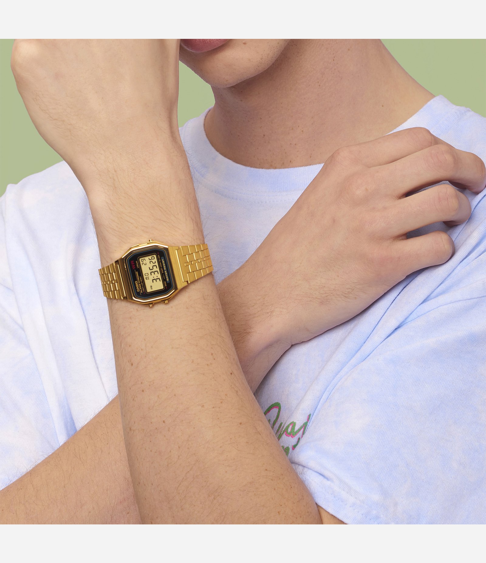 Relógio Casio Unissex Digital  Dourado 5