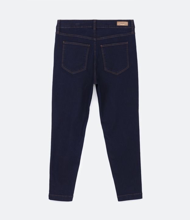 Pantalón Skinny Jeans con Botón Diferenciado Curve & Plus Size Curve Azul 7