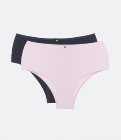 Kit 02 Calcinhas Altas em Algodão