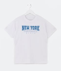 Camiseta Infantil Estampa New York Brooklyn - Tam 5 a 14 Anos