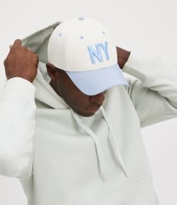 Boné Aba Curva em Algodão 06 Panel com Bordado NY