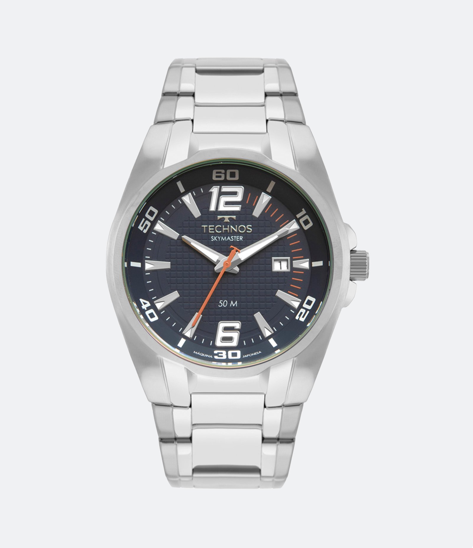 Relógio Technos Analógico Masculino com Pulseira e Caixa em Aço 2317AF 1A Prata 1
