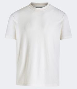 Camiseta Comfort em Meia Malha com Textura