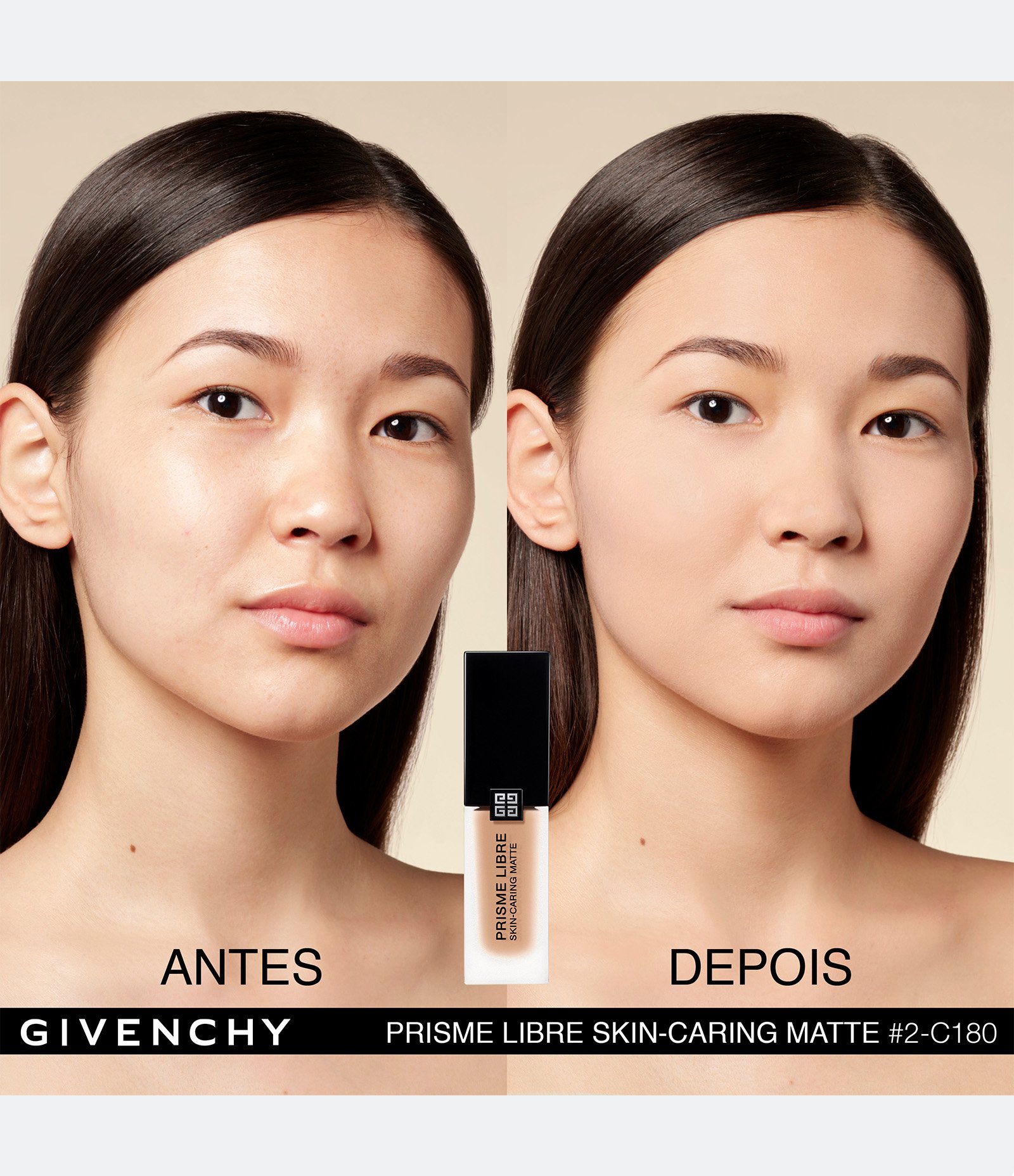 Base Líquida Prisme Libre Skin Caring Matte Givenchy C180 6
