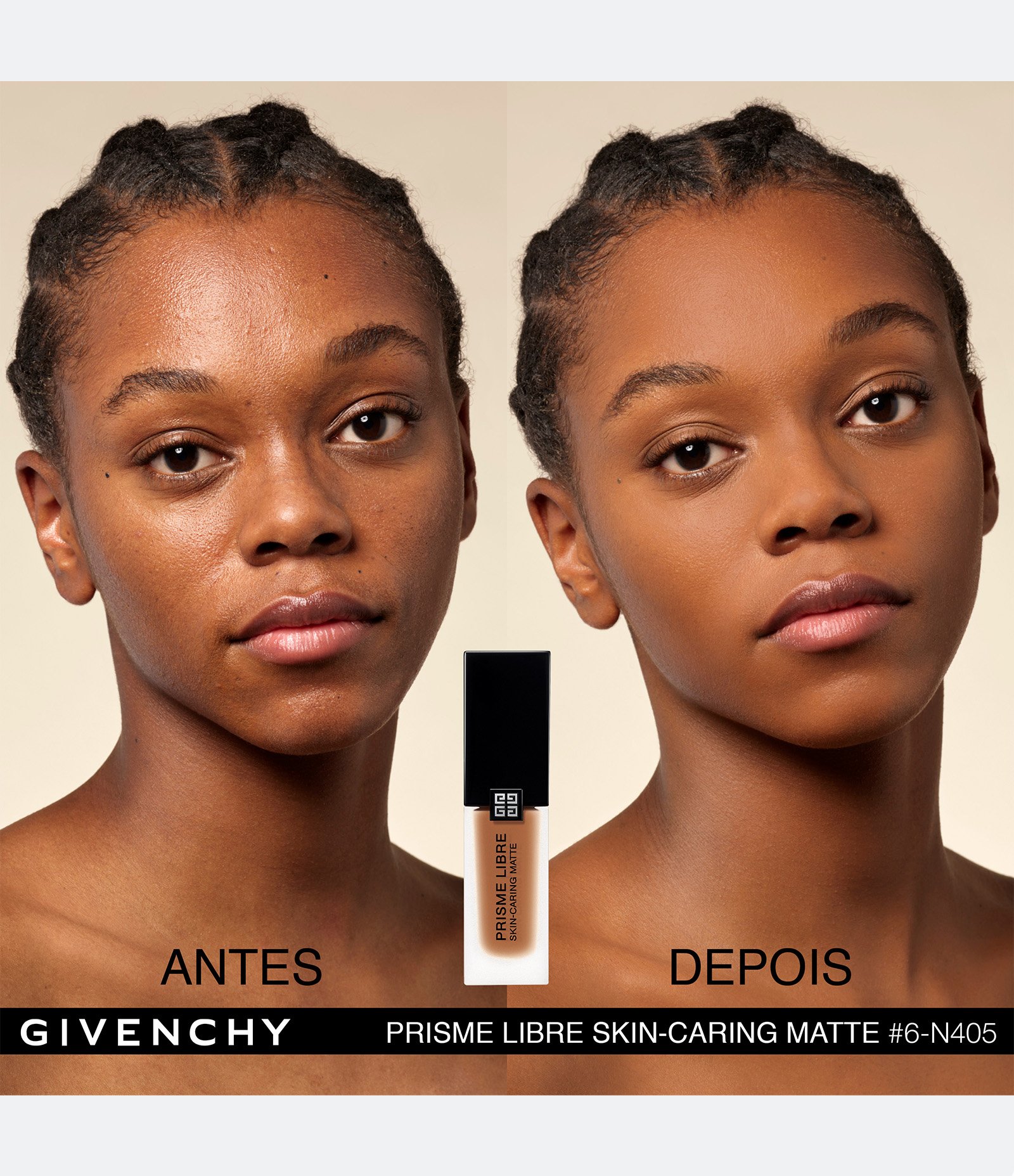 Base Líquida Prisme Libre Skin Caring Matte Givenchy N405 6