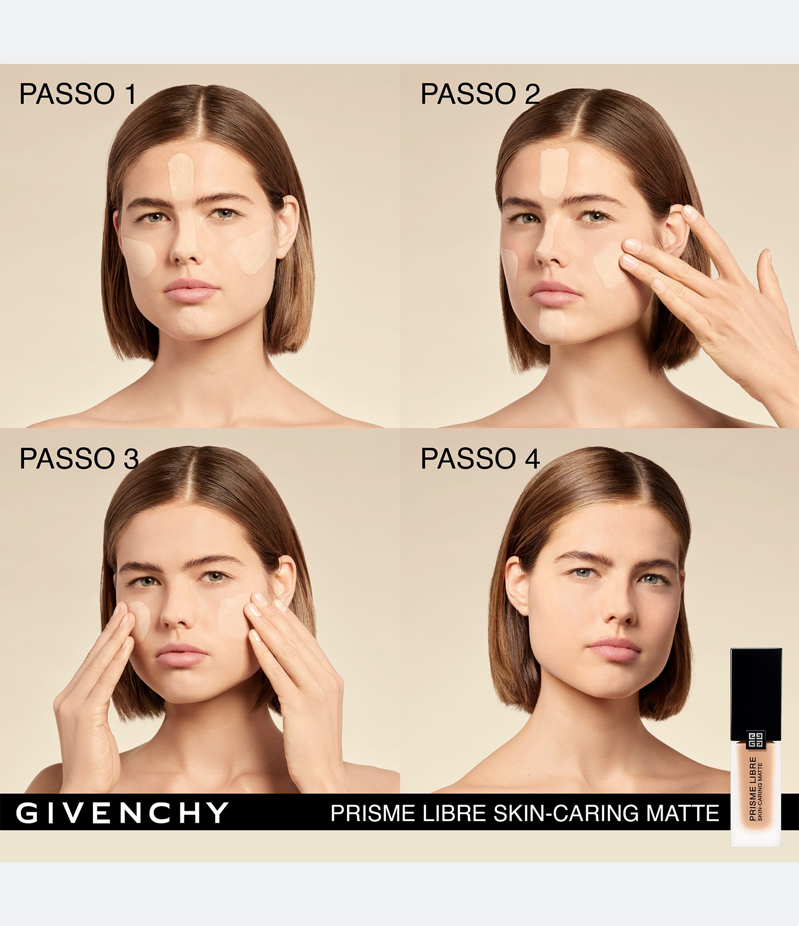 Base Líquida Prisme Libre Skin Caring Matte Givenchy N405 8