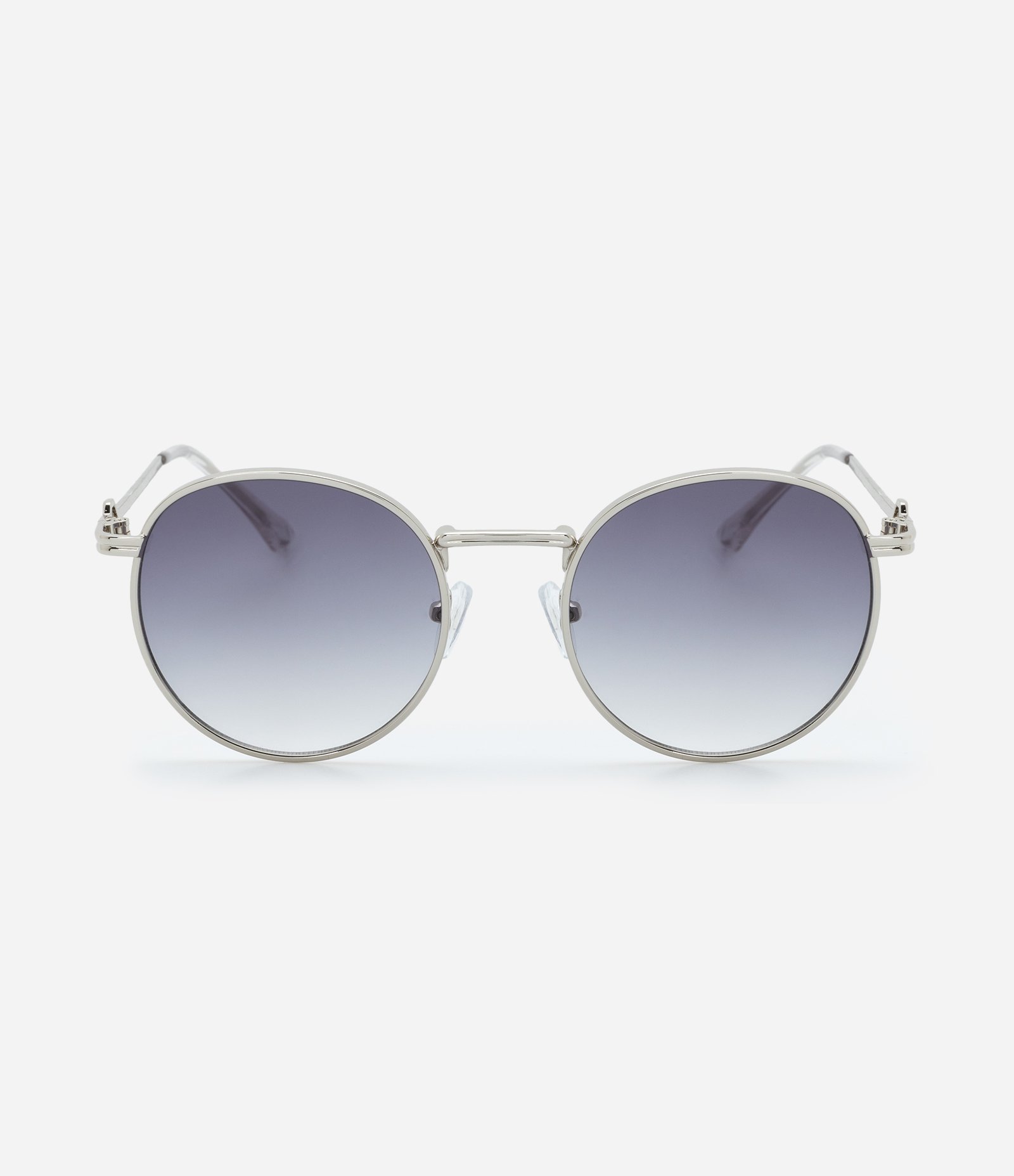 Óculos de Sol Redondo com Lentes Degrade e Corrente Prata 3