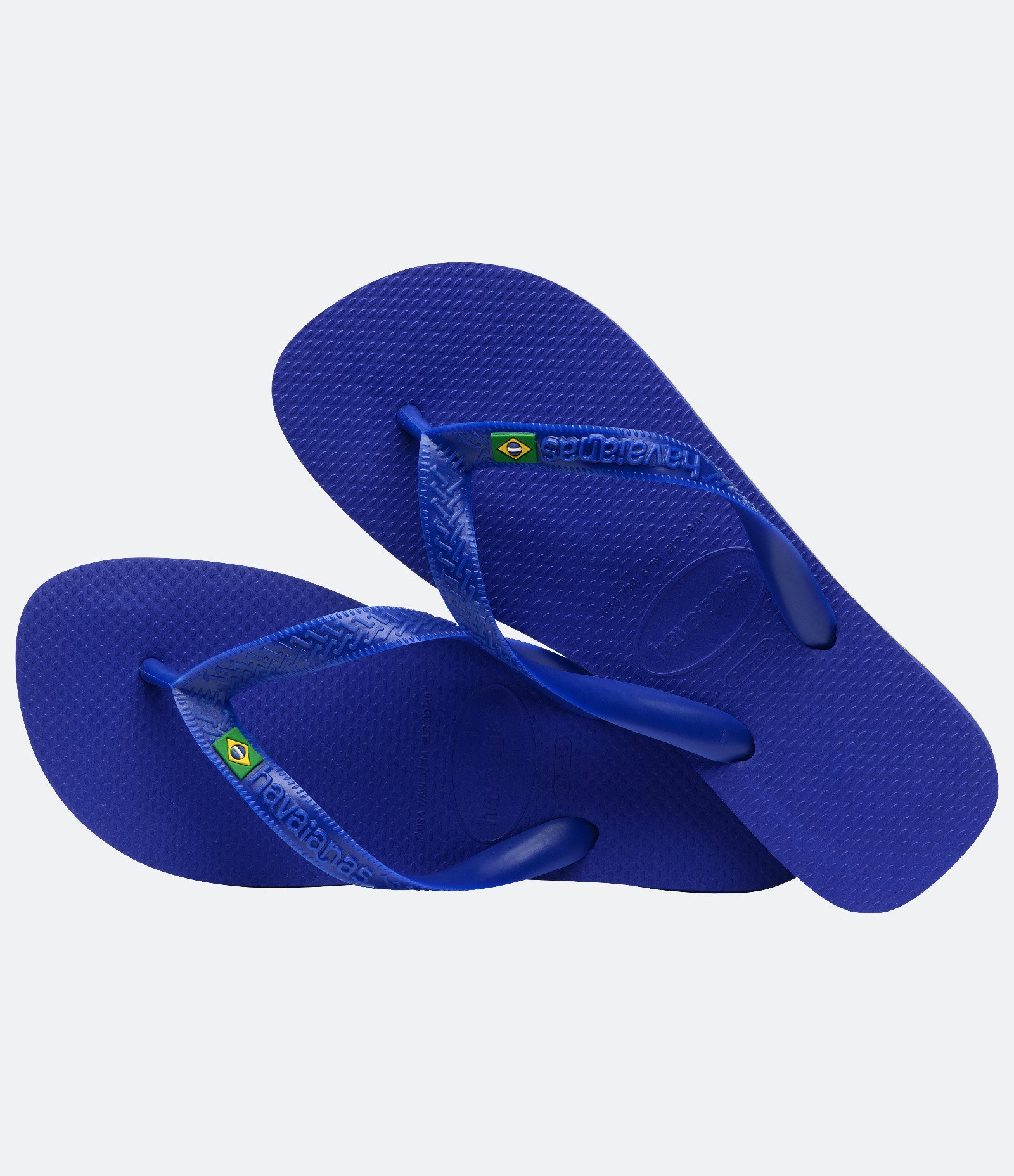 Chinelo de Tiras com Bandeira do Brasil Havaianas Azul 1