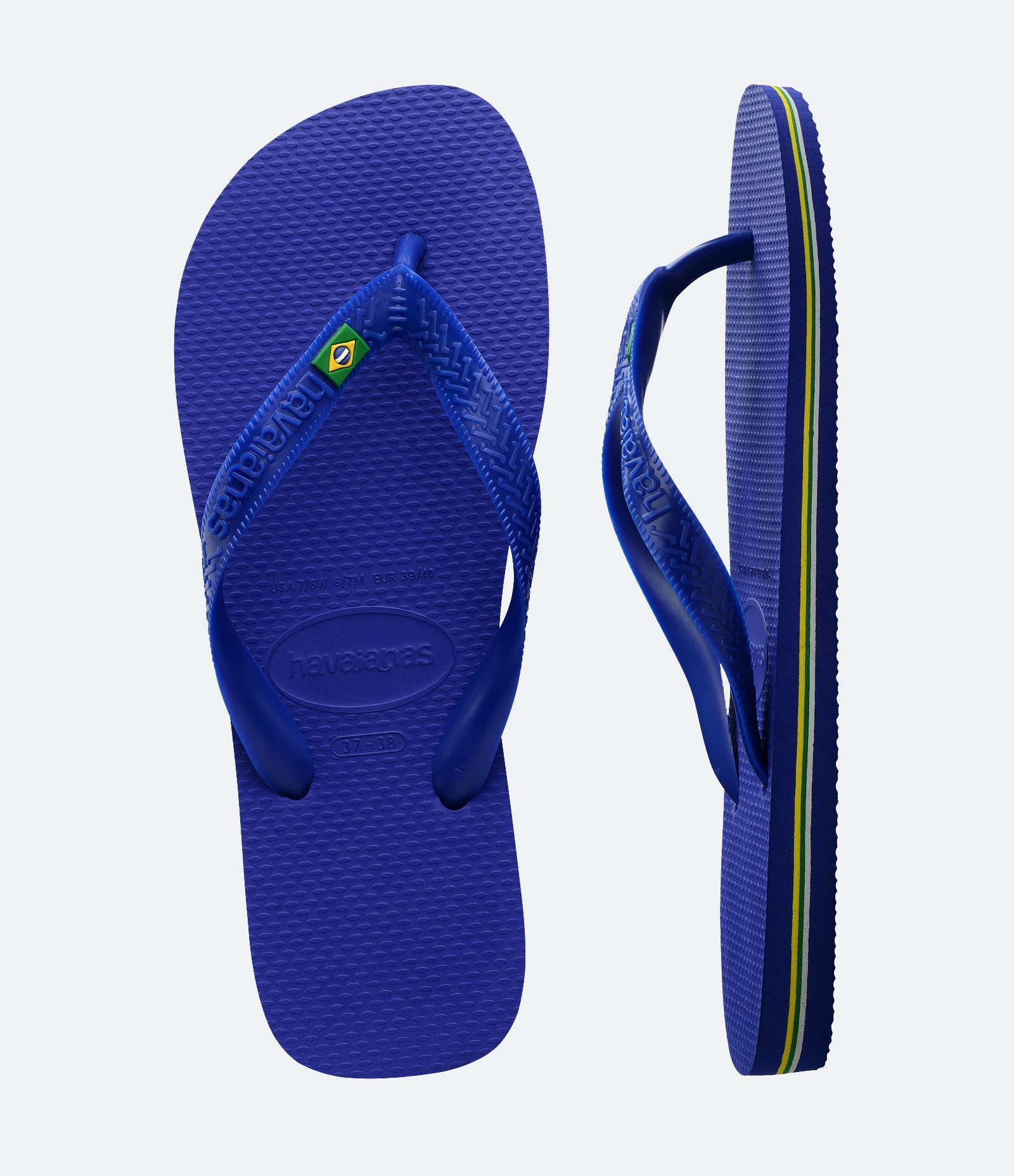 Chinelo de Tiras com Bandeira do Brasil Havaianas Azul 4