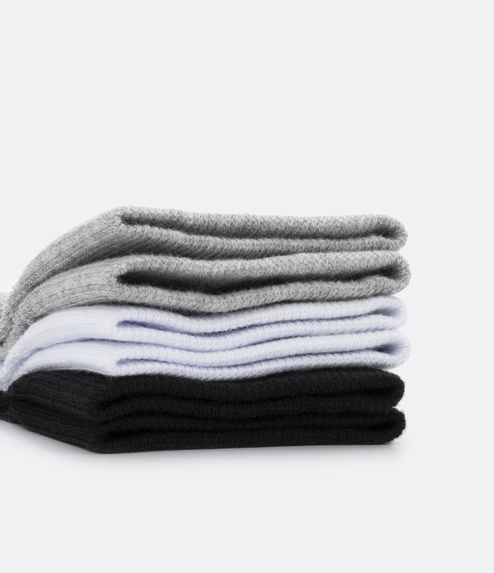 Kit 03 Meias Cano Curto Esportivas em Algodão com Logo Puma Cinza/ Branco/ Preto 4