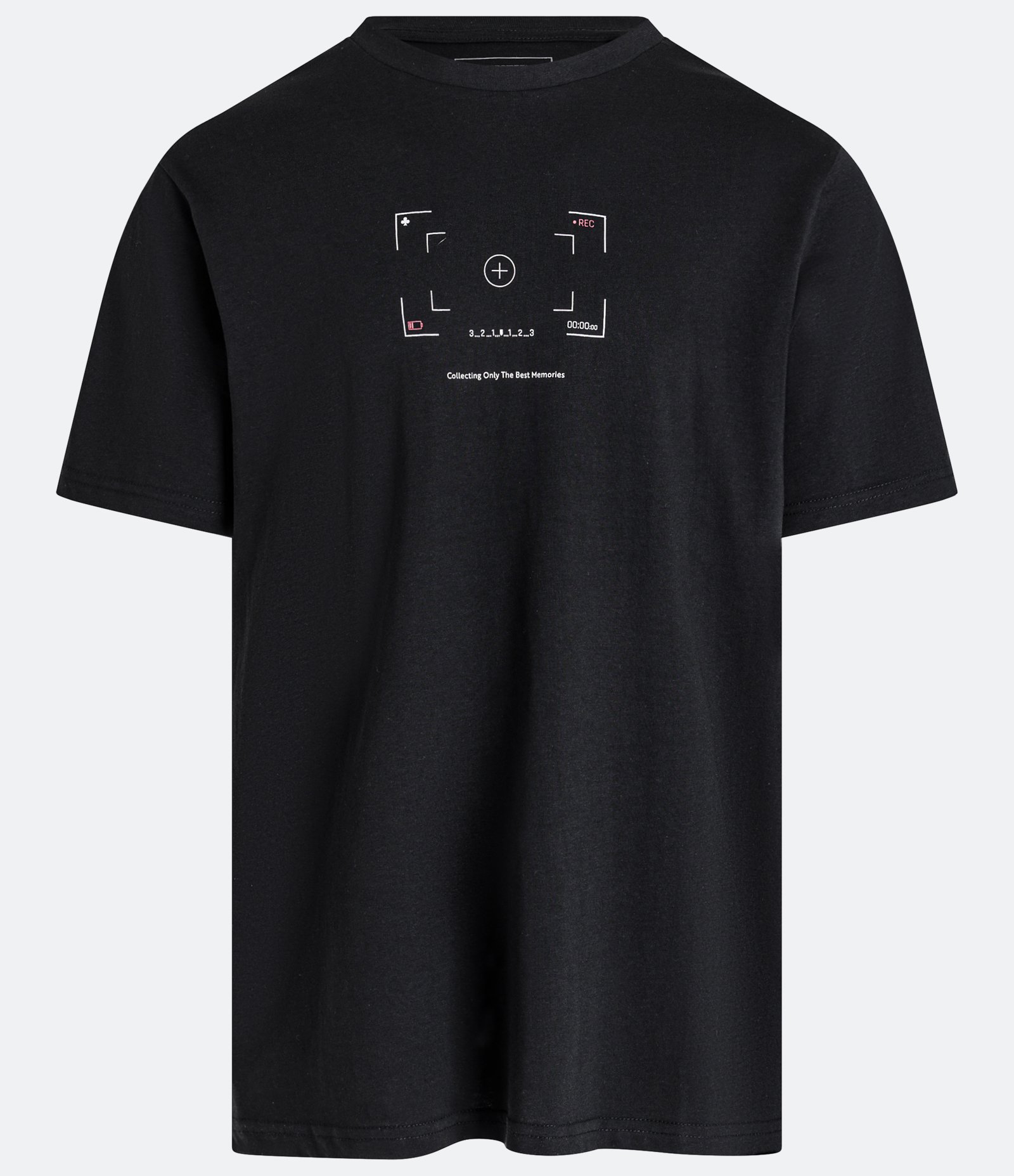Camiseta Easy em Algodão com Estampa Frame de Câmera Preto 5