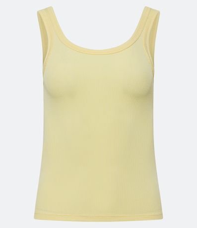 Blusa Regata de Pijama em Ribana Blusa Regata de Pijama em Ribana